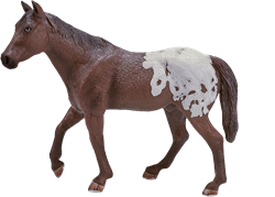 Mojo Horses speelgoed paard Appaloosa Hengst Kastanje - 387150