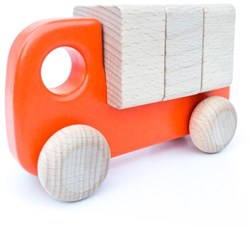 Bajo houten vrachtwagen met blokken - duurzaam speelgoed voor kinderen