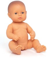 Miniland Babypop Jongen Vanillegeur Waterdicht 32cm Poppenkind-2