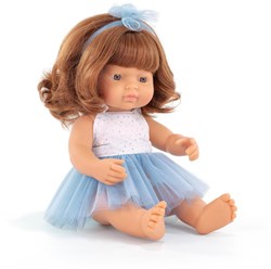 Miniland Pop Europees Meisje 38cm - Speelpop met realistische details