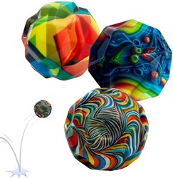 Schildkröt stuiterbal set - High Bounce Balls voor kinderen en training