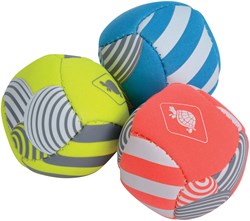 Schildkröt mini neopreen speelballen set - waterbestendig speelgoed