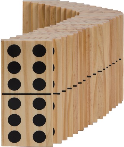 Schildkröt Domino houten spel FSC - klassiek gezelschapsspel voor kinderen-2