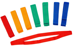 Pre-Sport team bandjes rood 120cm - set van 10 - sport accessoires