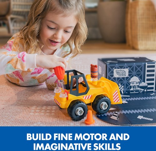 Learning Resources bulldozer educatief speelgoed Design & Drill Bolt Buddies-2