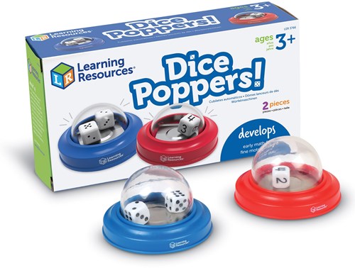 Learning Resources dobbelsteen poppers set van 2 educatief speelgoed