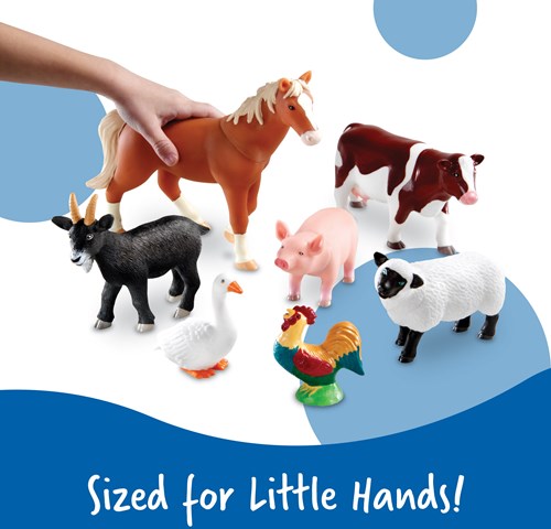 Learning Resources boerderijdieren speelgoedset - Jumbo dierenfiguren 7 stuks-2