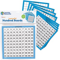 Learning Resources educatief speelgoed - gelamineerde honderdplanken set van 10
