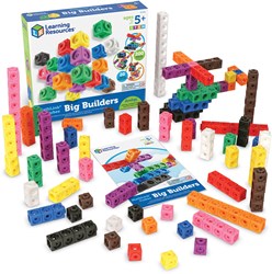 Learning Resources bouwset MathLink Cubes - kleurrijke rekenblokjes XL