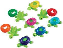 Learning Resources badspeelgoed schildpadden vormen en kleuren set 16 stuks