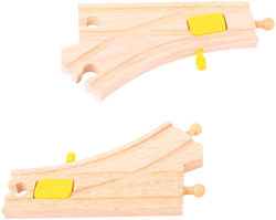 BigJigs houten treinbaan mechanische wissels - uitbreidingsset