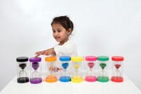 TickiT zandloper speelgoed ColourBright 3 minuten geel tijdwaarneming-3