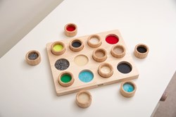 TickiT sensorisch houten speelgoed Touch & Match bord educatief